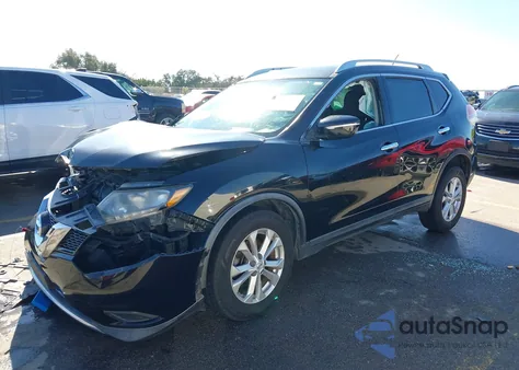 2015 Nissan Rogue Sv из США, поврежденный, VIN KNMAT2MVXFP584162